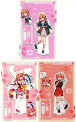 【中古】アクリルスタンド・アクリルパネル 全3種セット アクリルスタンド 「バーチャルYouTuber ホロライブ さくらみこ×スシロー」 アクリルスタンド付きソフトドリンク注文特典