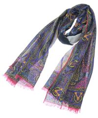 未使用新品】ウィリアムモリス☆いちご泥棒ロングスカーフシルク100