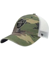 47 ブランド メンズ アクセサリー 帽子 47 Brand Mens Camo Las Vegas Raiders Branson MVP Trucker Snapback Hat Camo