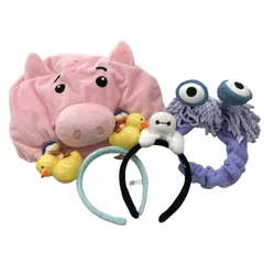 186001 Disney ディズニー ファンキャップ カチューシャ　ハム　ブー　スイスイサマー　チップとデール　ベイマックス 4点まとめ売り