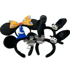 186001 現状品 Disney ディズニー ファンキャップ カチューシャ オズワルド 30周年　ミニーマウス　ファンタジア　ミッキー 5点まとめ売り