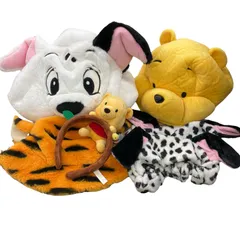 186000 Disney ディズニー ファンキャップ・カチューシャ　くまのプーさん　ティガー　101匹わんちゃん 6点まとめ売り