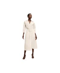 エムエメウラフール レディース トップス ワンピース コットン MMLaFleur Womens Boden Al Fresco Dress Cotton Poplin Eggshell