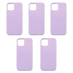【新品未使用】5個セット iPhone12/iPhone12 Pro スマホケース カバー TPU (色:ラベンダー) 耐衝撃 スリム コンパクト ソフトケース カラフル 可愛い おしゃれ chntpu-iphone12-blue-5pcs