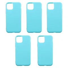 【新品未使用】5個セット iPhone11 Pro アイフォン11プロ スマホケース カバー TPU (色:ブルー) 耐衝撃 スリム コンパクト ソフトケース カラフル 可愛い おしゃれ chntpu-iphone11pro-blue-5pcs