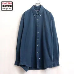 90s vintage RALPH LAUREN 無地 ボタンダウン 長袖シャツ メンズ 表記XLサイズ