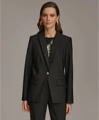 ダナ キャラン ニューヨーク レディース アウター ジャケット・ブルゾン ブレザー Donna Karan New York Donna Karan Womens One Button Blazerのサムネイル