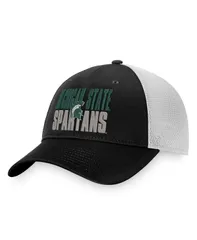 トップオブザワールド メンズ アクセサリー 帽子 Top of the World Mens Black White Michigan State Spartans Stockpile Trucker Snapback Hat Black White ホワイト
