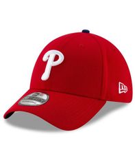 뉴 엘라 남성 액세서리 모자 New Era Mens Red Philadelphia Phillies Game Team Classic 39Thirty Flex Hat Red 레