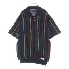 WACKO MARIA (ワコマリア) 24SS STRIPED JACQUARD SUMMER KNIT POLO SHIRT ストライプジャガードサマーニットポロシャツ 24SS-WMK-KN20