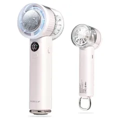 【新品】 CICIBELLA ハンディファン 冷却プレート 手持ち扇風機 強力 超高速大風量 瞬時冷感 軽量 携帯扇風機 Type-C充電式 クーラー機能 液晶画面 残量表示 長時間稼働 暑さ対策 1～100段階風量調整 小型 旅行 キャンプ アウトドア  0