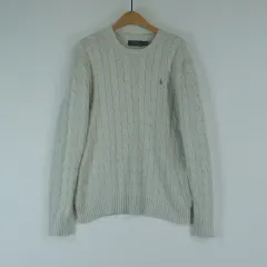 POLO ラルフローレン コットン ケーブル ニット M
