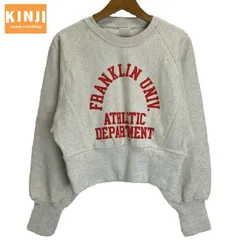 【中古】　FREAK'S STORE　スウェット　長袖　トレーナー　クルーネック　トップス　裏毛　プリント　アメカジ　古着　/2181