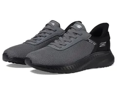 スケッチャーズ メンズ シューズ スニーカー BOBS from SKECHERS Hands Free SlipIns Squad Chaos Balanced Edge Dark Gray グレー