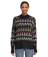 バブアー レディース アウター ニット・セーター Barbour Larisa Knitted Jumper Navy ネイビーのサムネイル
