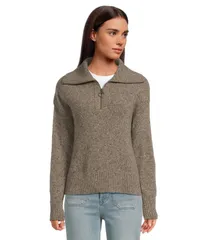 バブアー レディース アウター ニット・セーター Barbour Lavensdale 12 Zip Knitted Jumper Mink ミンクのサムネイル