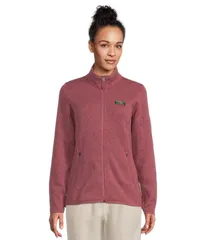 エルエルビーン レディース アウター コート セーター フリース ジャケット LLBean Beans Sweater Fleece Full Zip Jacket Dark Plum Rose プラム