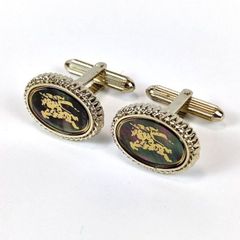 美品 Burberry 653 バーバリー ブローチ馬上の騎士 ゴールド - メルカリ