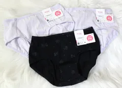 大特価まとめ売り! 新品タグ付 【3枚セット ワコール Wacoal Wing Teen non！PK パンツがくい込みにくい S 型番：RJ3305 カラー：BL/PU】