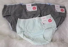 大特価まとめ売り! 新品タグ付 【3枚セット ワコール Wacoal Wing Teen non！PK パンツがくい込みにくい S 型番：RJ3800 カラー：GY/ME】
