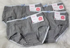 大特価まとめ売り! 新品タグ付 【4枚セット ワコール Wacoal Wing Teen non！PK パンツがくい込みにくい S 型番：RJ3800 カラー：GY】