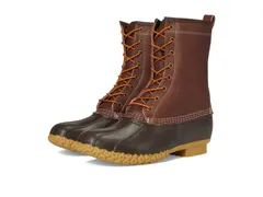 エルエルビーン メンズ シューズ ブーツ・レインブーツ レザー LLBean 10 Bean Boot Shearling Lined Insulated Tumbled Leather MapleBrown ブラウン