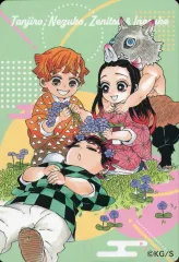 【中古】シール・ステッカー 集合(デフォルメ/4人) 「鬼滅の刃 吾峠呼世晴原画展 マグネットステッカーコレクション」