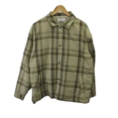 アズールバイマウジー AZUL by moussy ジャケット 上着 F ベージュ チェック柄 レギュラーカラー 長袖 /MD ■ECB001