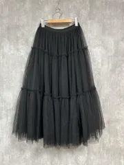 ｒ．ｐ．ｓ アールピーエス チュール ロング ボリューム ロング スカート sizeF/黒 ■■ レディース