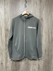 PUMA プーマ プリント ロゴ ジャージ ジップアップ パーカー sizeXS/グレー ◇■ メンズ