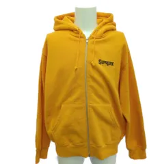 Supreme シュプリーム ジップパーカー M オレンジ イエロー フーディー スウェット ロゴ刺繍 ボックスロゴ ストリート 即発送【B】【メンズ・レディース】★■601587【中古】のサムネイル