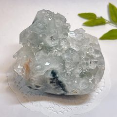 天然石 セレスタイト クラスター 原石 笑口 ずっしり約878g⭐️2568 