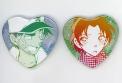 【中古】バッジ・ピンズ 服部平次＆遠山和葉 ペアシリーズ 缶バッジ 「名探偵コナン」 コナン公式アプリ プレミアムクラブ会員限定グッズ