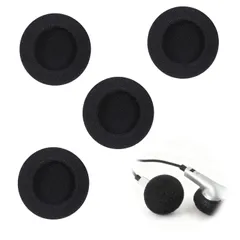 ヘッドホンカバー 4個入り 18mm イヤーパッド ブラック 交換用 イヤーパッドカバー 耐久性 撥水 スポンジ製 ヘッドホン アクセサリー 耳 pad カバー 清潔 保護 (18mm)