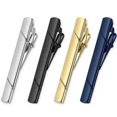 ネクタイピン メンズ ネクタイピン セット 4枚セット スーツ用 結婚式 ビジネス プレゼント 銅製 メッキ加工 ケース付き おしゃれ フォーマルアクセサリー