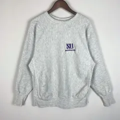 【現状渡し品】Champion チャンピオン 90's REVERSE WEAVE COLLEGE LOGO SWEAT 90年代 リバースウィーブ カレッジロゴ NU刺繍 スウェット トレーナー 目無し 刺繍タグ 【145-260331-yo-10-tei】