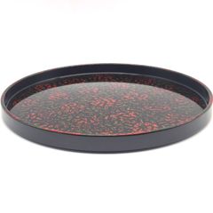 新品】うるわしななこ 津軽塗 ななこ塗 お盆 9寸 27cm 木製 漆器 丸盆