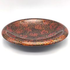 伝統工芸品】津軽塗り 唐塗 大皿 菓子皿 漆器 丸盆 - メルカリ