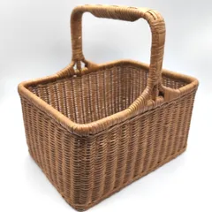 バスケット・編籠・かご・一本手・アジアン雑貨・No.260312-68・梱包サイズ100