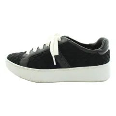 ボッテガヴェネタ BOTTEGA VENETA イントレチャート スニーカー ローカット 37 黒 ブラック /KU