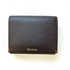ポールスミス　Paul Smith 二つ折り財布　コンパクトウォレット　キーケース　カードケース　ダークブラウン