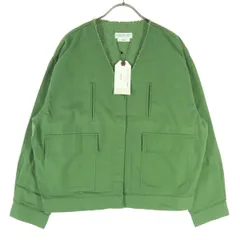 未使用 CIAOPANIC TYPY チャオパニックティピー 長袖 ノーカラージャケット SIZE ONE グリーン レディース 古着のサムネイル