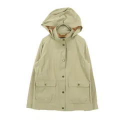 LANDS' END ランズエンド 長袖 フロントボタン フーディジャケット M ベージュ系 レディース 古着のサムネイル