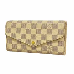 ルイ・ヴィトン(Louis Vuitton) ルイ・ヴィトン 長財布 ダミエ・アズール ポルトフォイユサラ N63208  ホワイトレディース