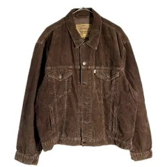 90年代 Levi's リーバイス 70503 コーデュロイトラッカージャケット ブラウン(メンズ XL)中古 古着 X6973