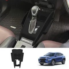 送料無料 24年モデル スズキ FRONX専用 シリコン製シフトパネル 収納ボックス付き 高品質インテリアカスタム 傷防止 滑り止め 車内整理 アクセサリー パーツ 内装装飾