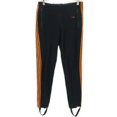 adidas アディダス 70s ヴィンテージ 西ドイツタグ トラックパンツ 3 ブラック ジャージ デサント メンズ 古着