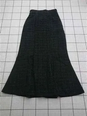 ◇ ⊇ グレイル GRL dk1080 ツイードマーメイドスカート ブラック系 L レディース E  【1603160004254】