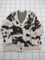 ◇ ⊇ レプシィム LEPSIM LPO63111TS レオパード柄カーディガン レディース Fサイズ ベージュ系 E  【1603160004087】