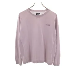 THE NORTH FACE ノースフェイス 長袖 コンフォートクルー ニット L パープル NTW12399 アウトドア レディース 古着